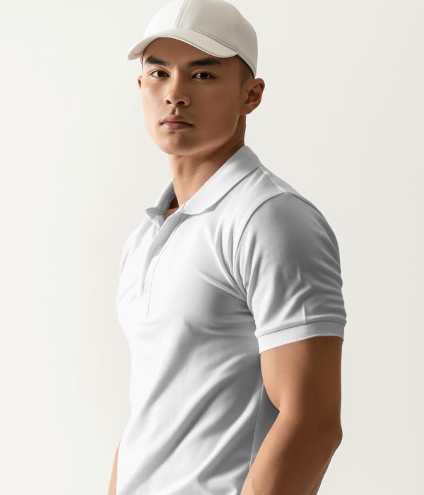 asian-male-model-wearing-a-white-polo-t-shirt-mockup-and-white-cap-0286